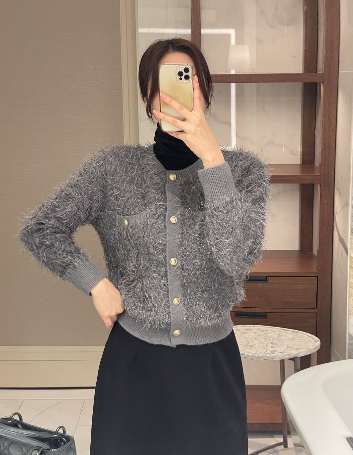 iam mari（アイアム マリ）の「Peko Wings Pearl Knit Cardigan（Tops）」