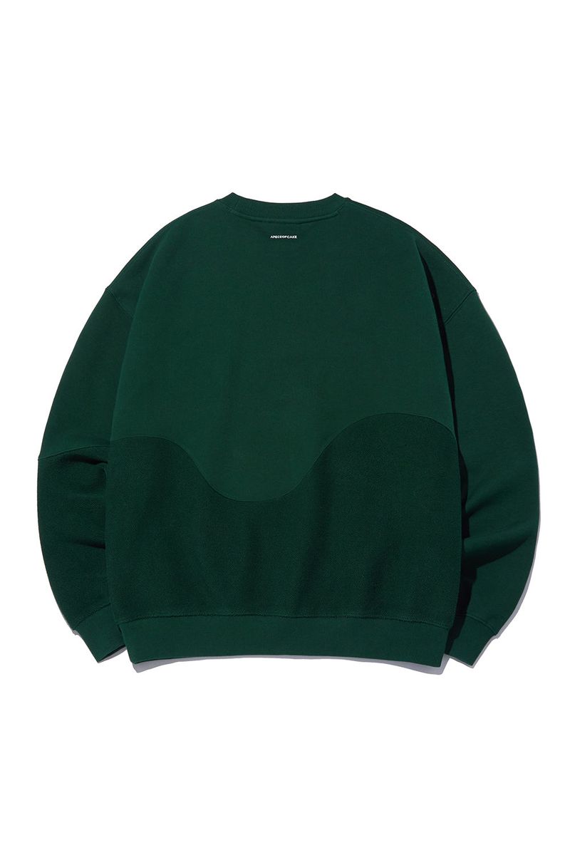 Reverse Bear Patch Crewneck_Green