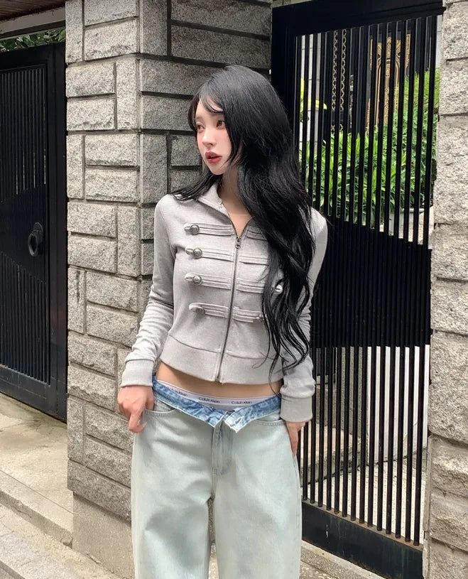 Delf Ice Washed Wide Denim Pants