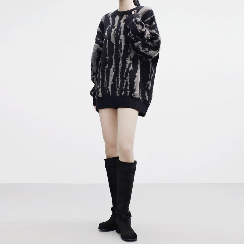 Demin Belt Suede Boots