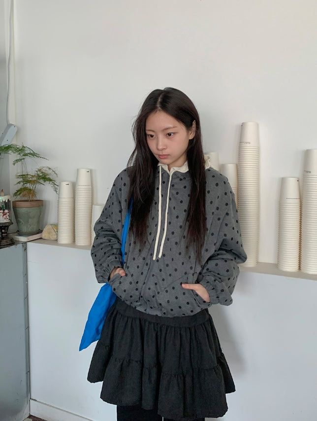 BAON(バオン)の「Multree Dot Collar Zip-Up(Jackets/Outerwear)」