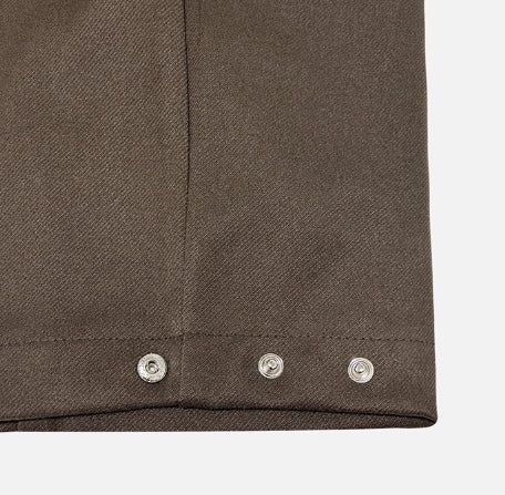 [wool20%] Cain pintuck snap wool cargo pants