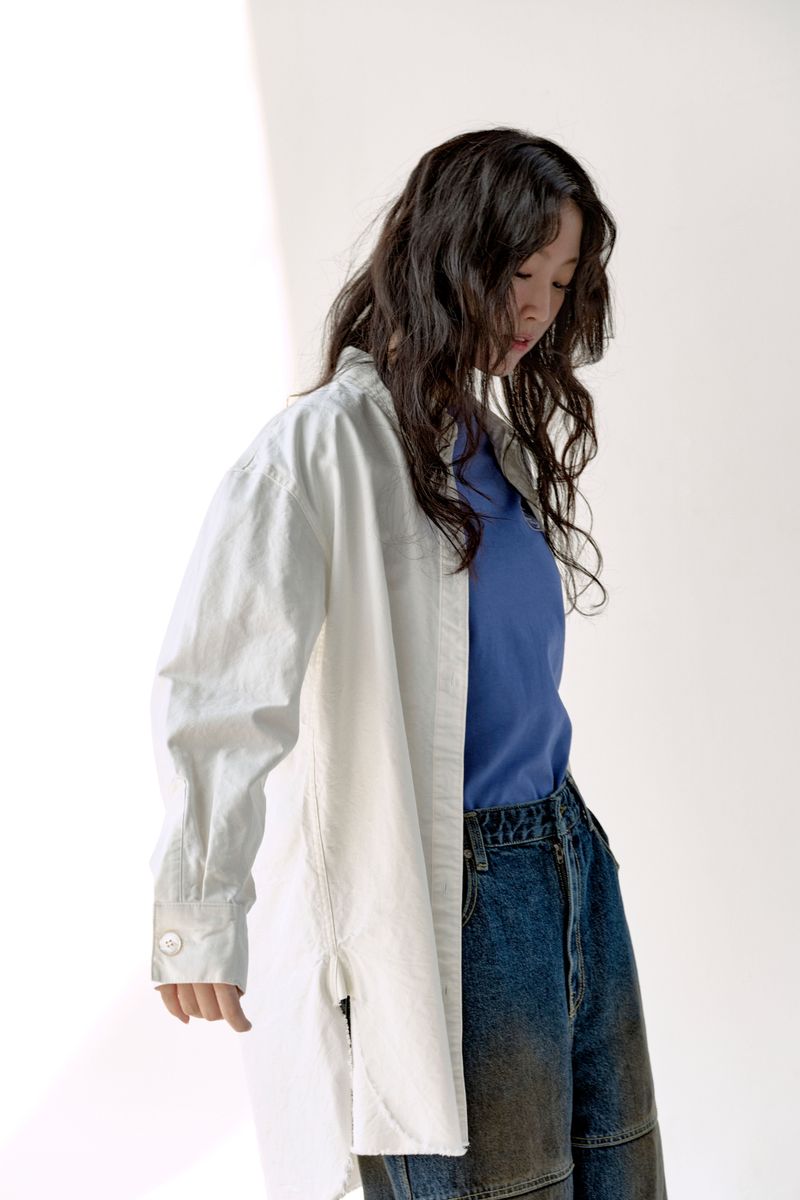 ALARM LINE DENIM PANTS_WOMAN