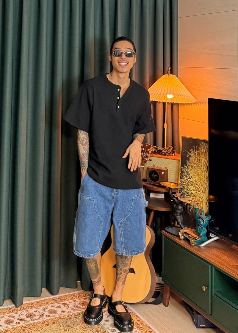 virstyle（ビルスタイル）の「[ virstyle original ] INKKI Double-Knee Carpenter Denim Shorts 3COLOR（Pants）」