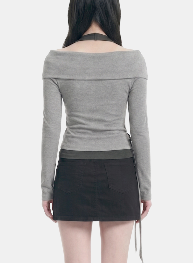Arielle Halter Wrap Tee