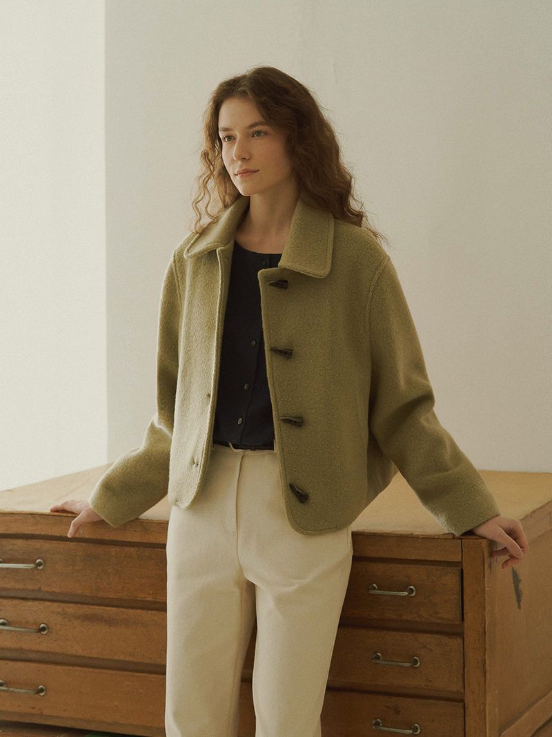 Wool fleece jacket