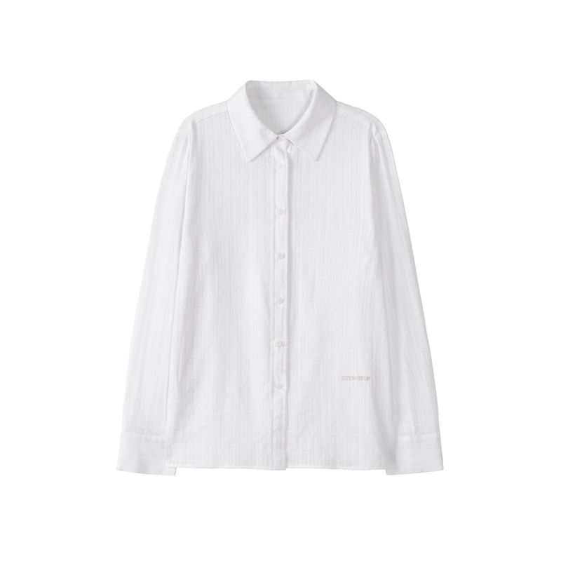 REGULAR FIT BELT SHIRTS (WHITE)