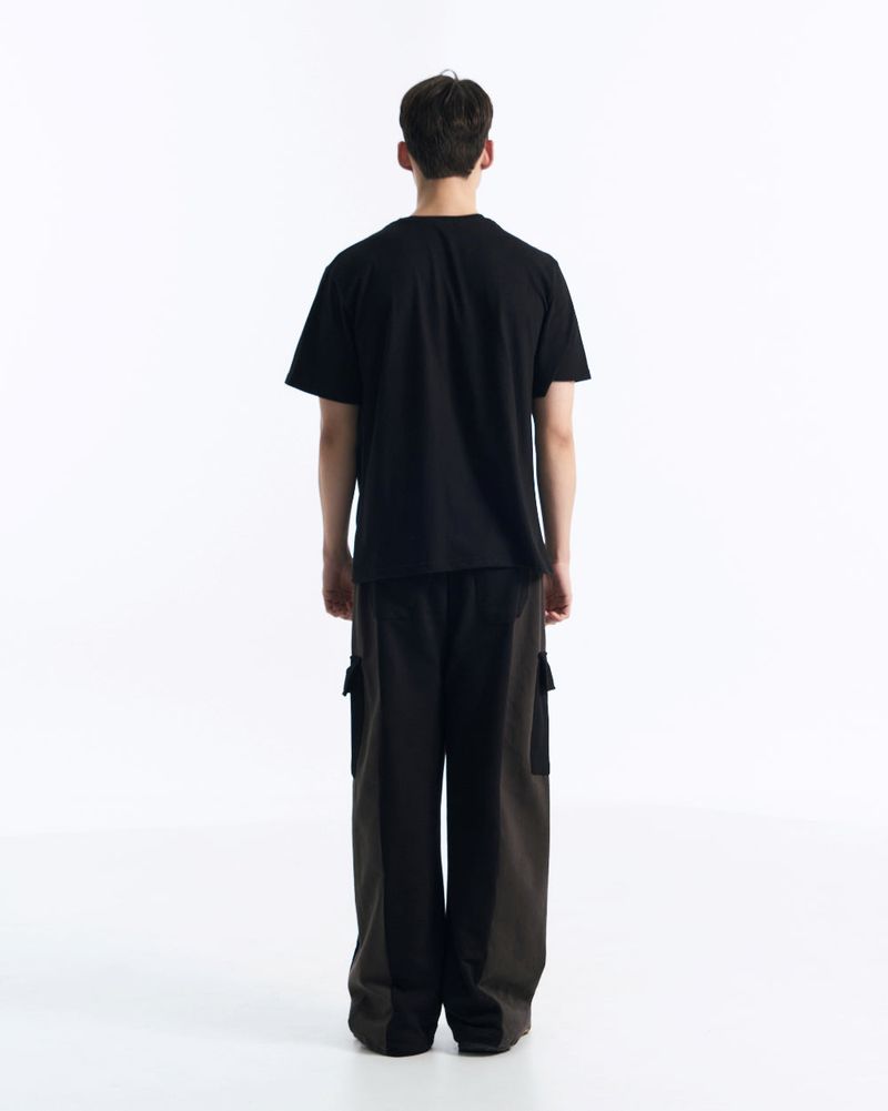 BASIC LOGO HALF T (Black, White) 