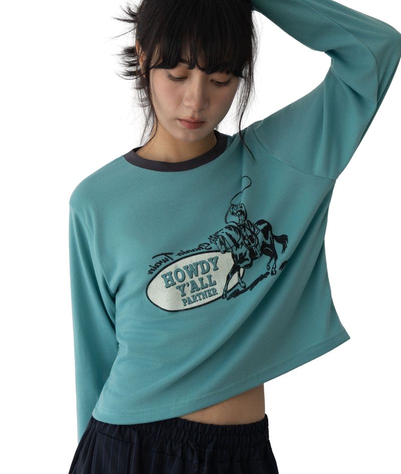 un:tyl（オンタイル）の「Howdy Ringer T-Shirt（Tops）」