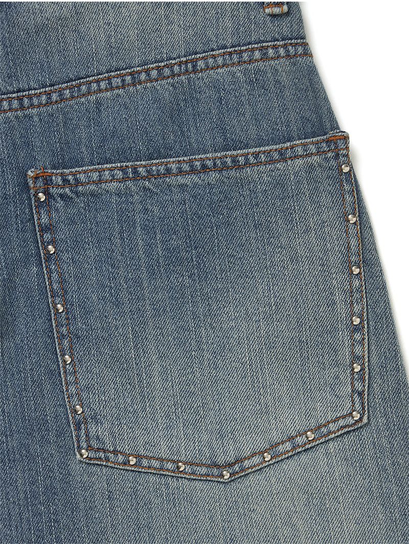 STUD BALLOON WIDE JEANS