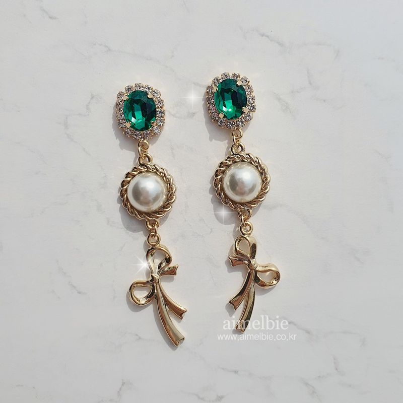 Emerald Preppy Royal Earring
