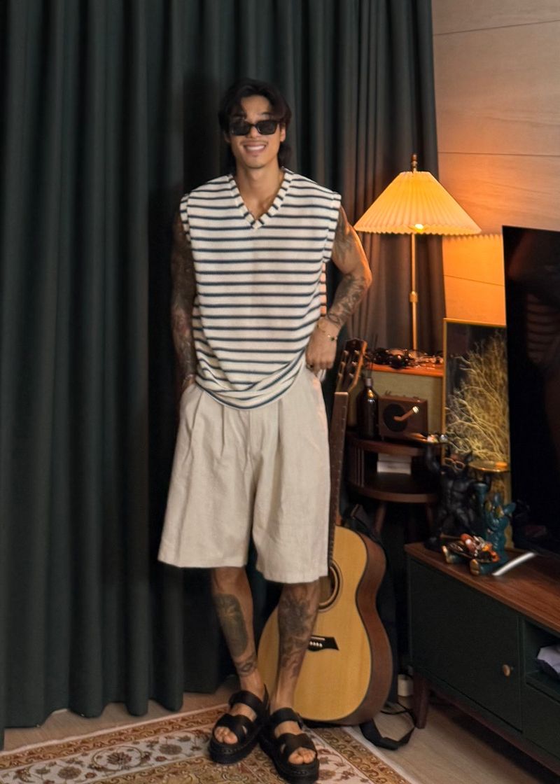 Cool Linen Bermuda Wide Shorts 4COLOR
