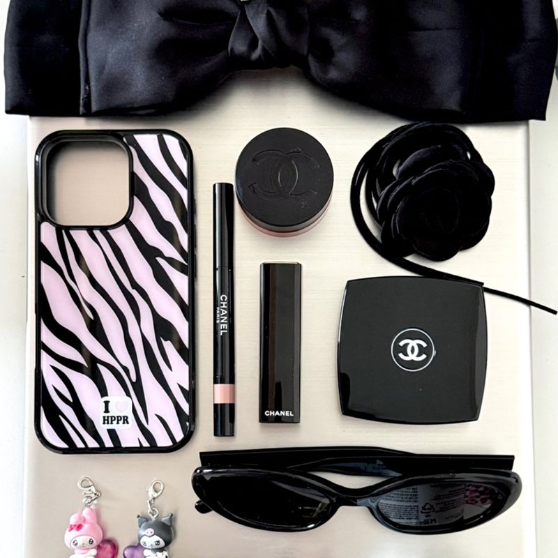 [MADE]ZEBRA (pinkblack) glass bumper case