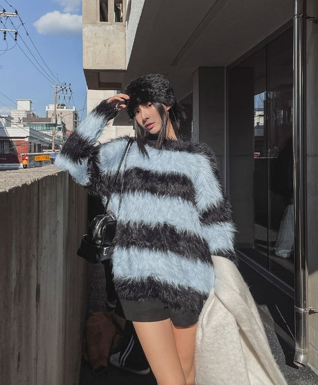 ULAN（ユレン）の「Haze Stripe Mohair Knit（Tops）」
