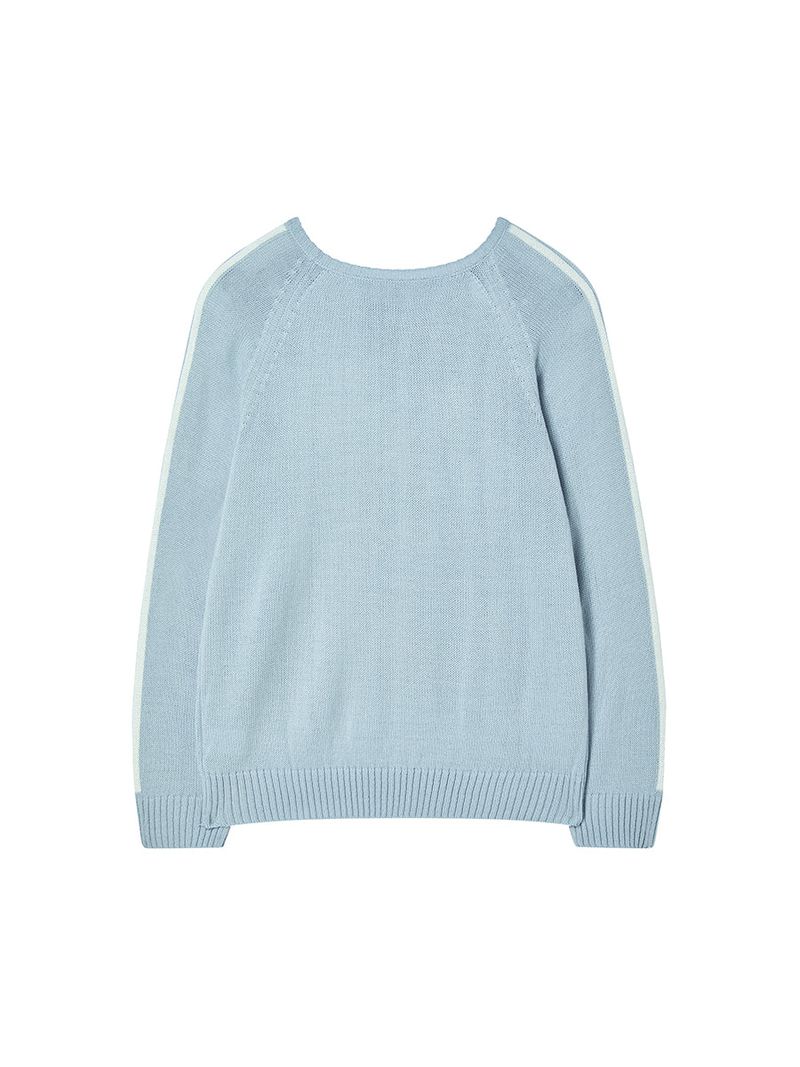 FLAG BOATNECK KNIT LIGHT BLUE