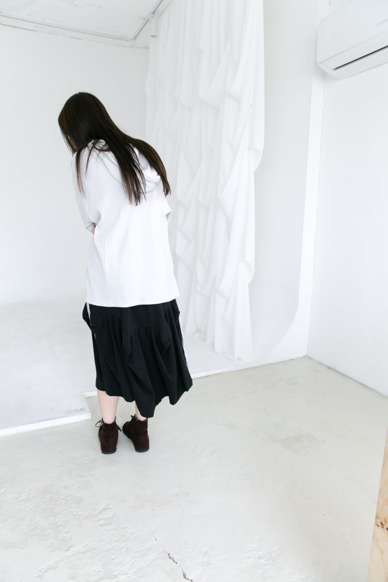 oblique button hood top(3colors)