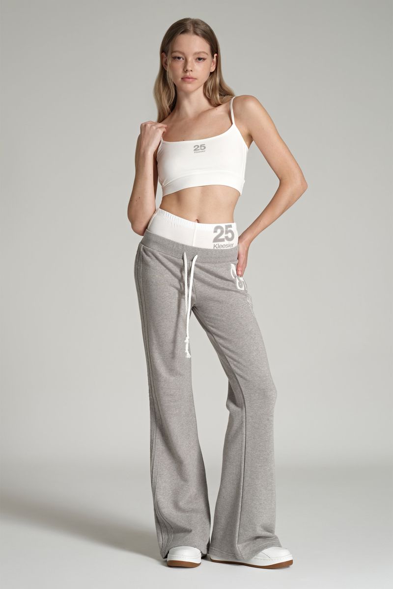 25 Soft club straight pants, Pink