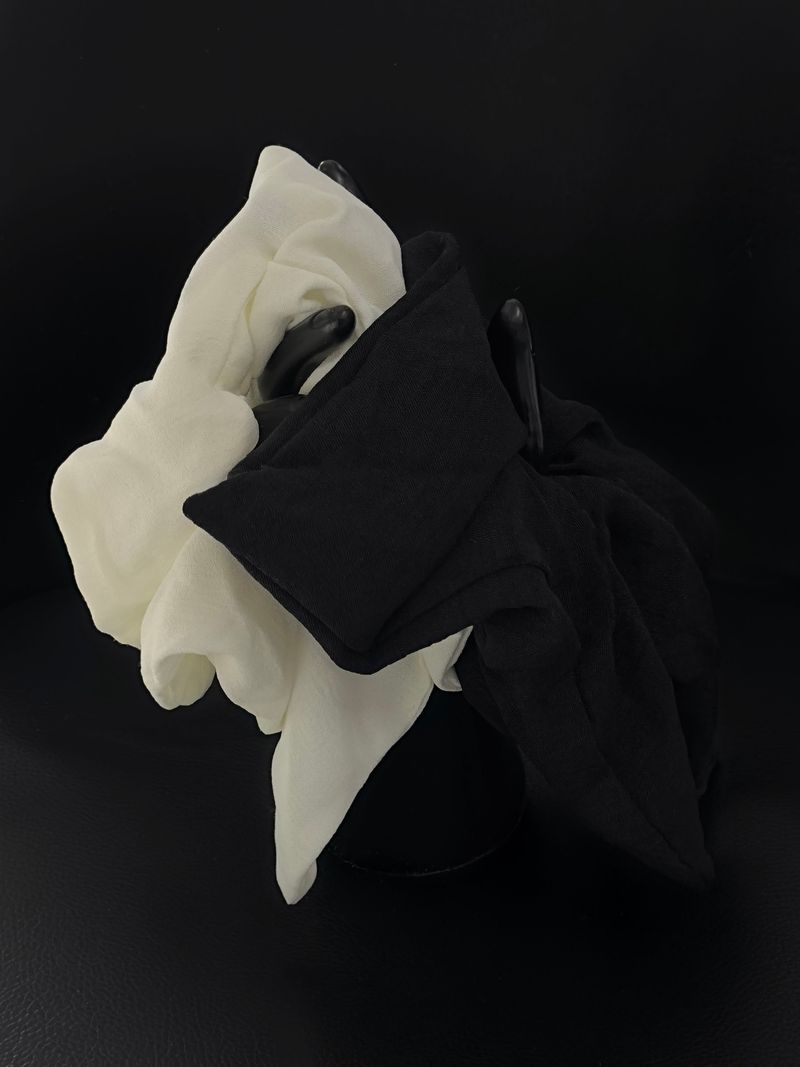 flowy ribbon hair scrunchie (2color)