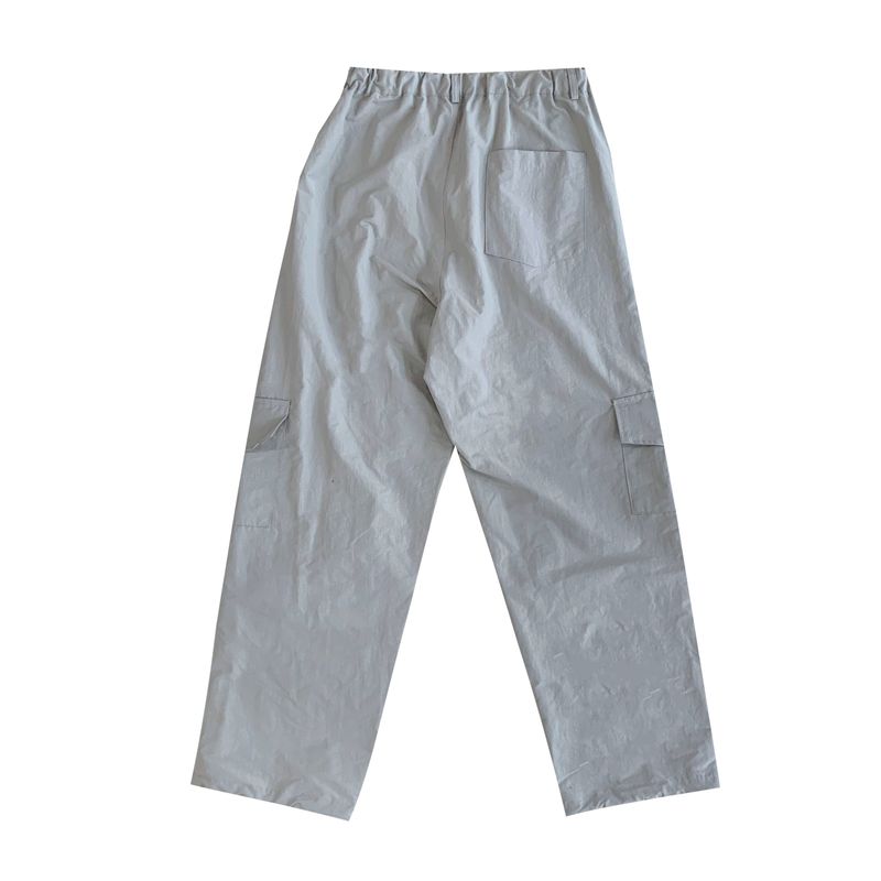 (Unisex) Zipper cargo wide pants