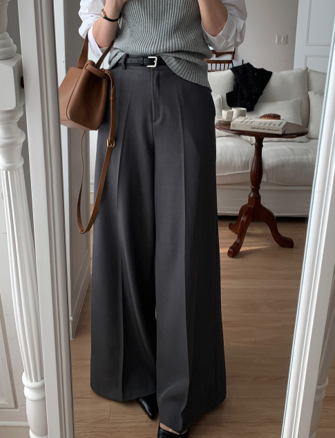 Lesen Tension Wide Slacks / 4 colors