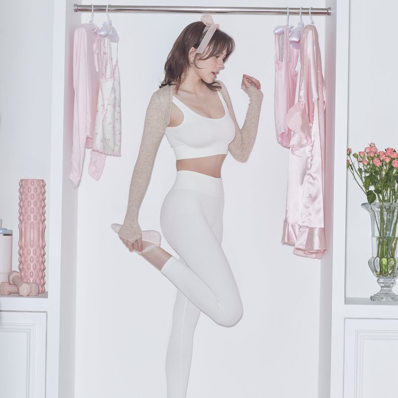 SOFT CREAM LETTERING BOLERO - BROWN
