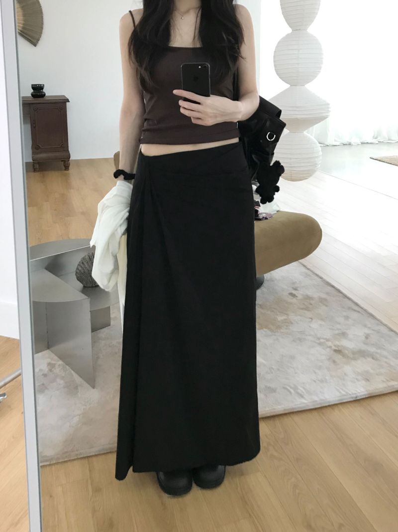 Kitten（キッテン）の「Waiby twisted long skirt (3 colors)（Skirts）」