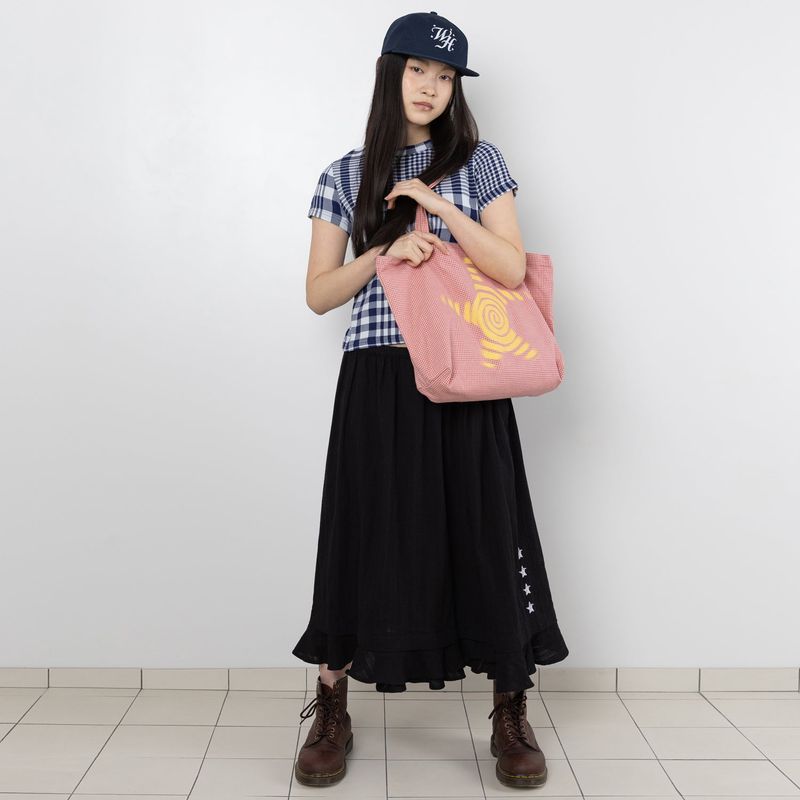 TTTTwister Ruffle Long Skirt - Black