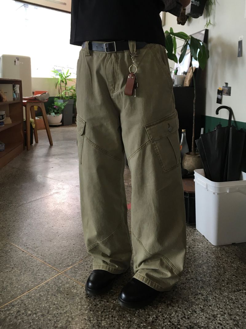 Pigment Diagonal Seam Cargo Pants (3 Colors)