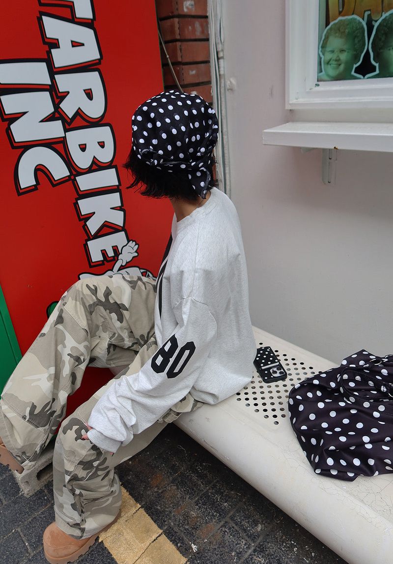 80 Number Oversized Fit Sweatshirt