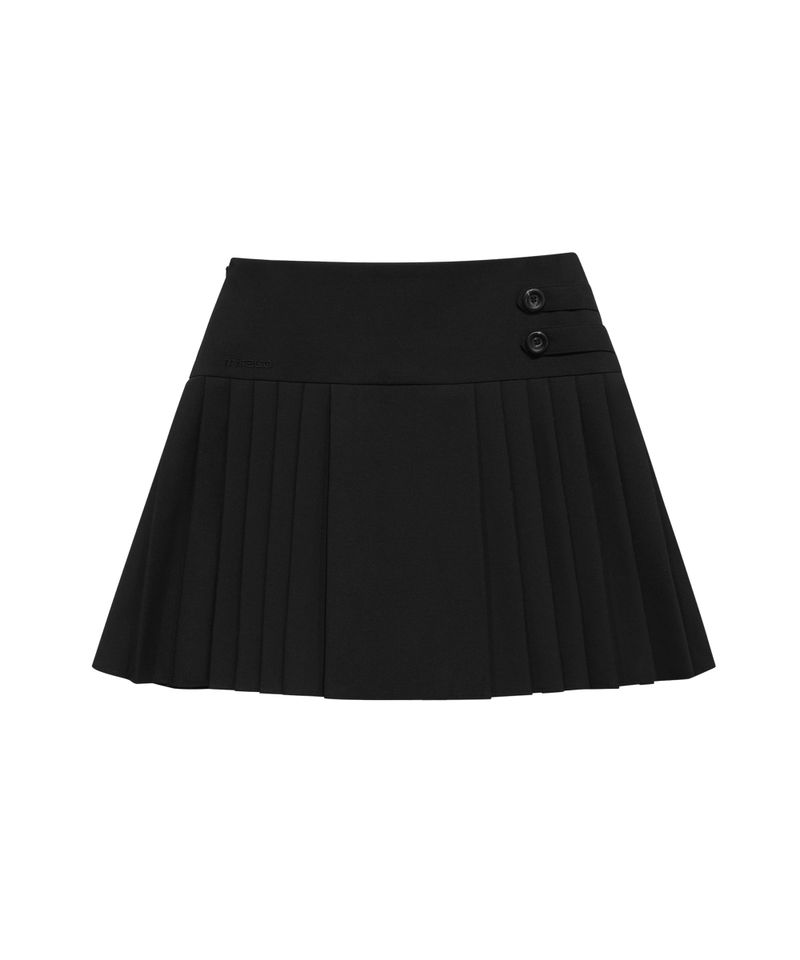 DIAGONAL TWO BUTTON PLEATS SK BLACK