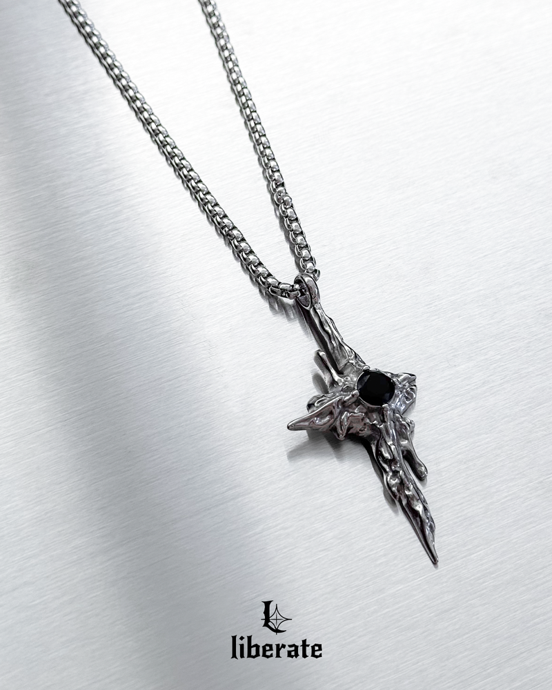 [S.Steel] Armageddon Long Chain Necklace