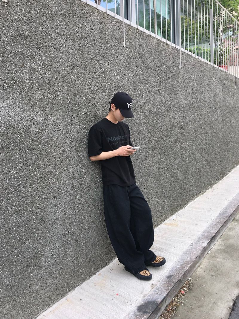 A-N Basic Wide Denim Pants 2C