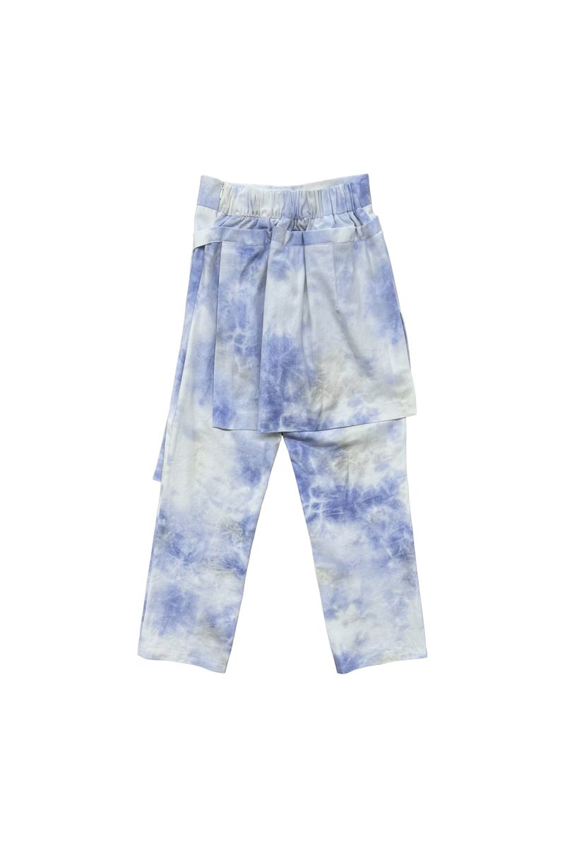 RAINDROP SKIRT PANTS / BLUE