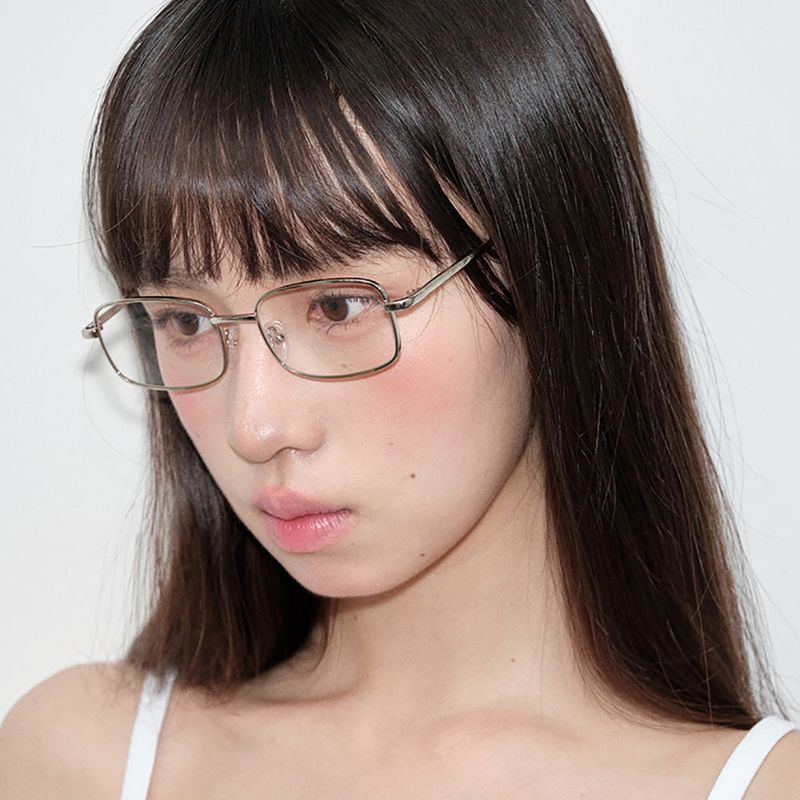 LOOKING4U(ルッキングフォーユー)の「Neoretro Geek Chic 8021 Glasses SILVER(アクセサリー)」