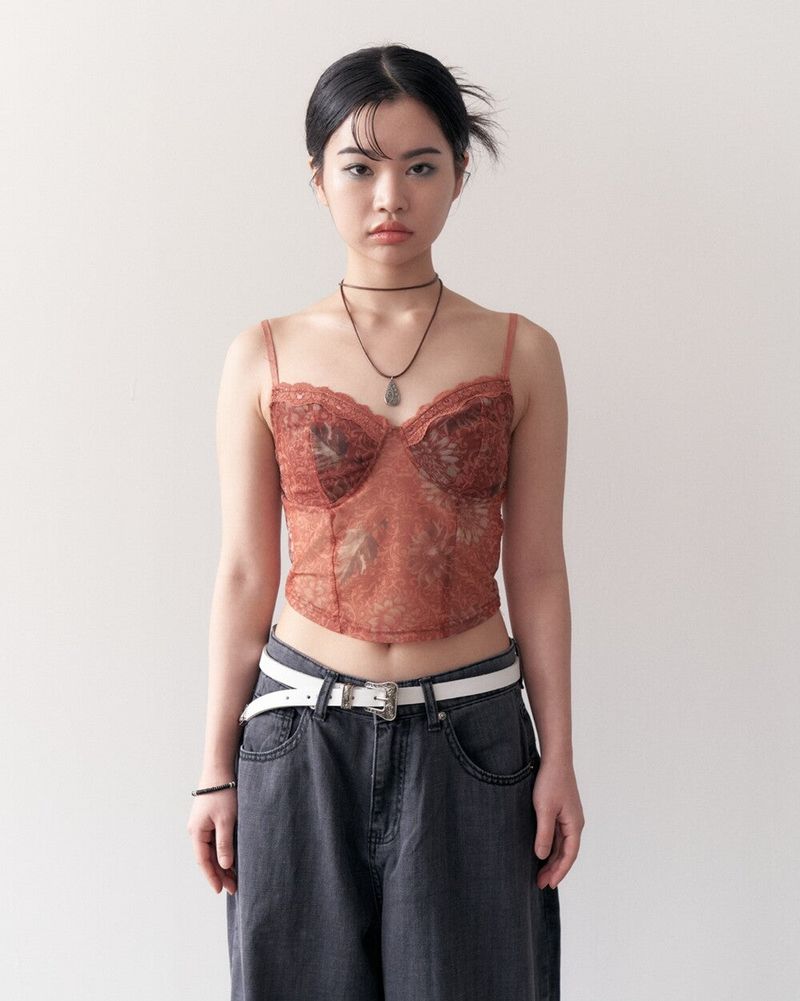 美愛桃源 flower leaf necklace (2-way)
