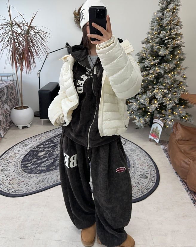 Ruth Velour Patch Training Pants