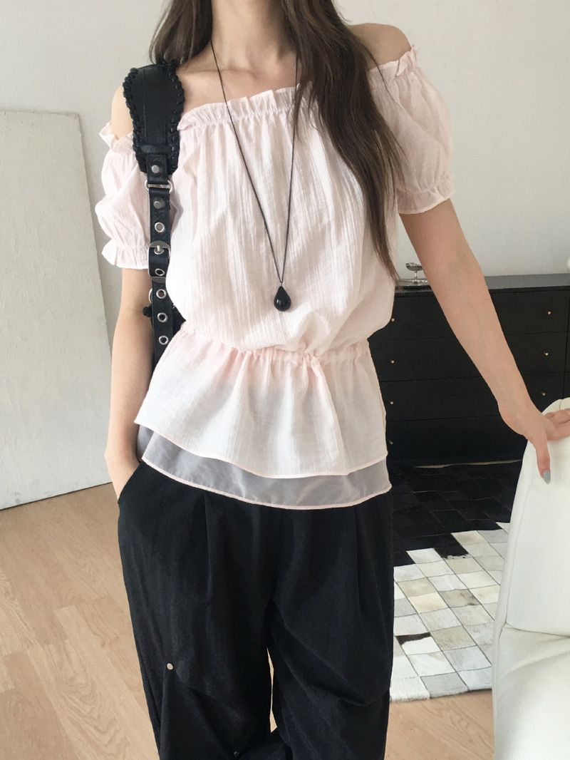 Mellow off shoulder blouse