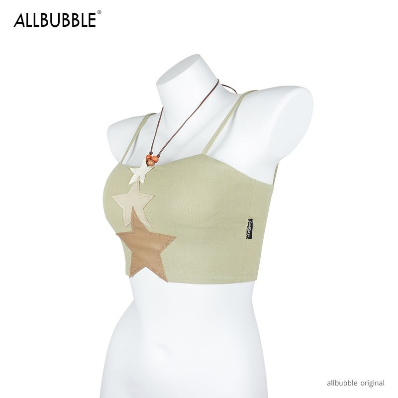 allbubble Beaded suspender vest
