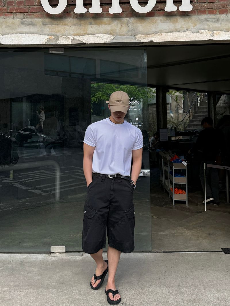 Lard dying bermuda cargo pants