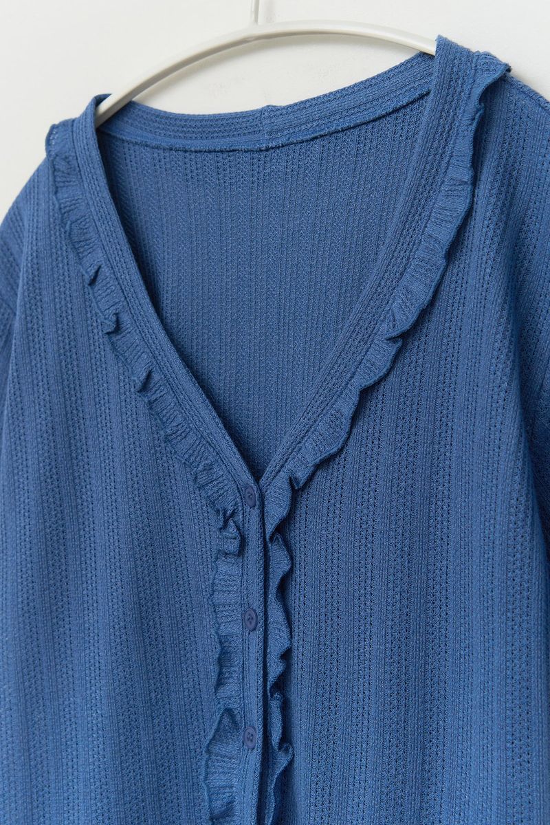 (W) Sua Ruffle Cardigan