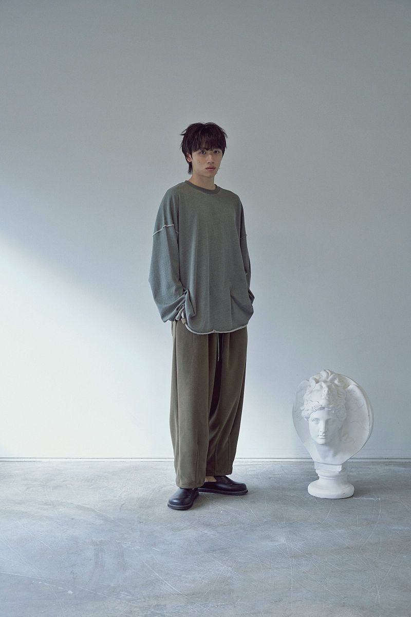 2-LAYER MICRO FLEECE SWEAT PANTS (Khaki)