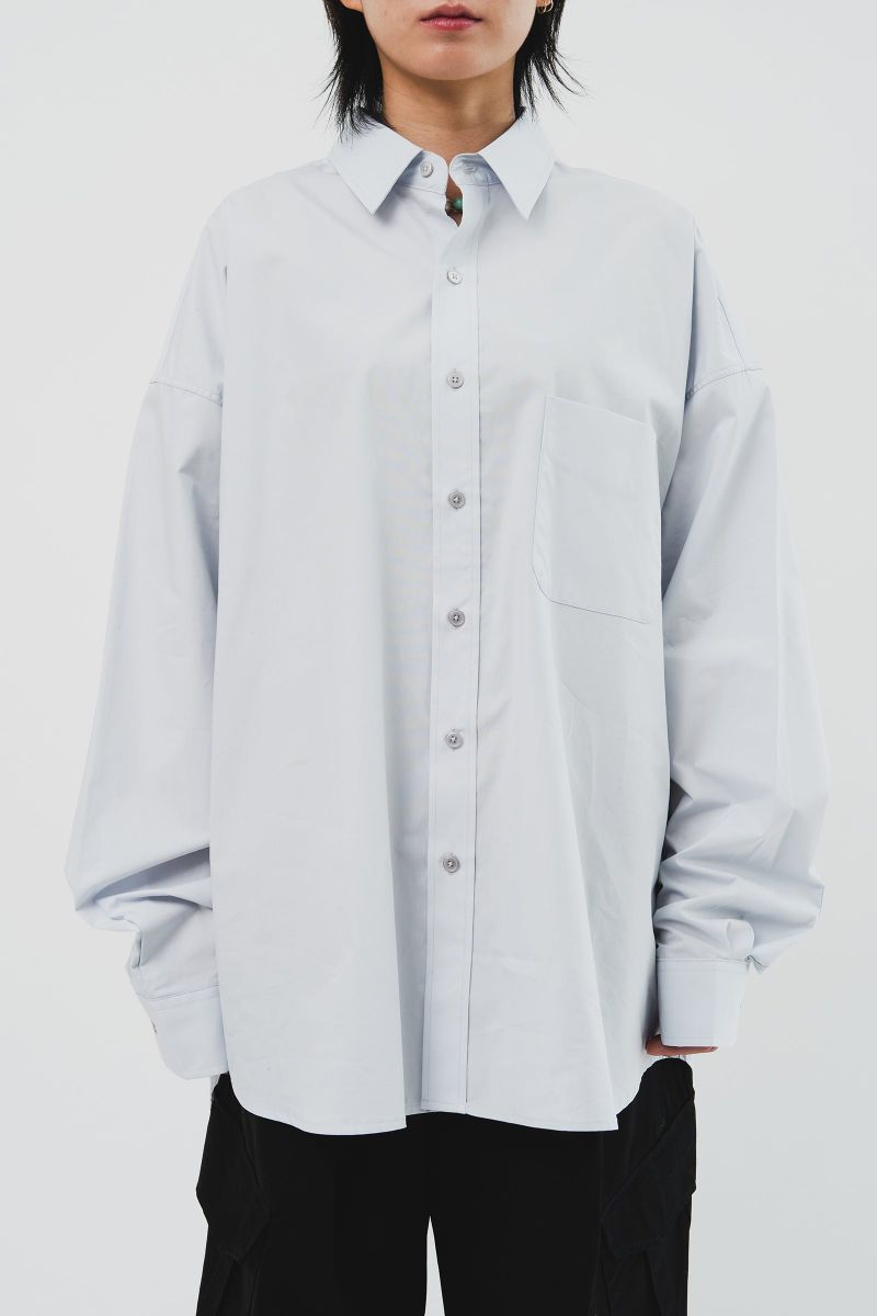 Pima Yarn Oversized Shirt (4color)