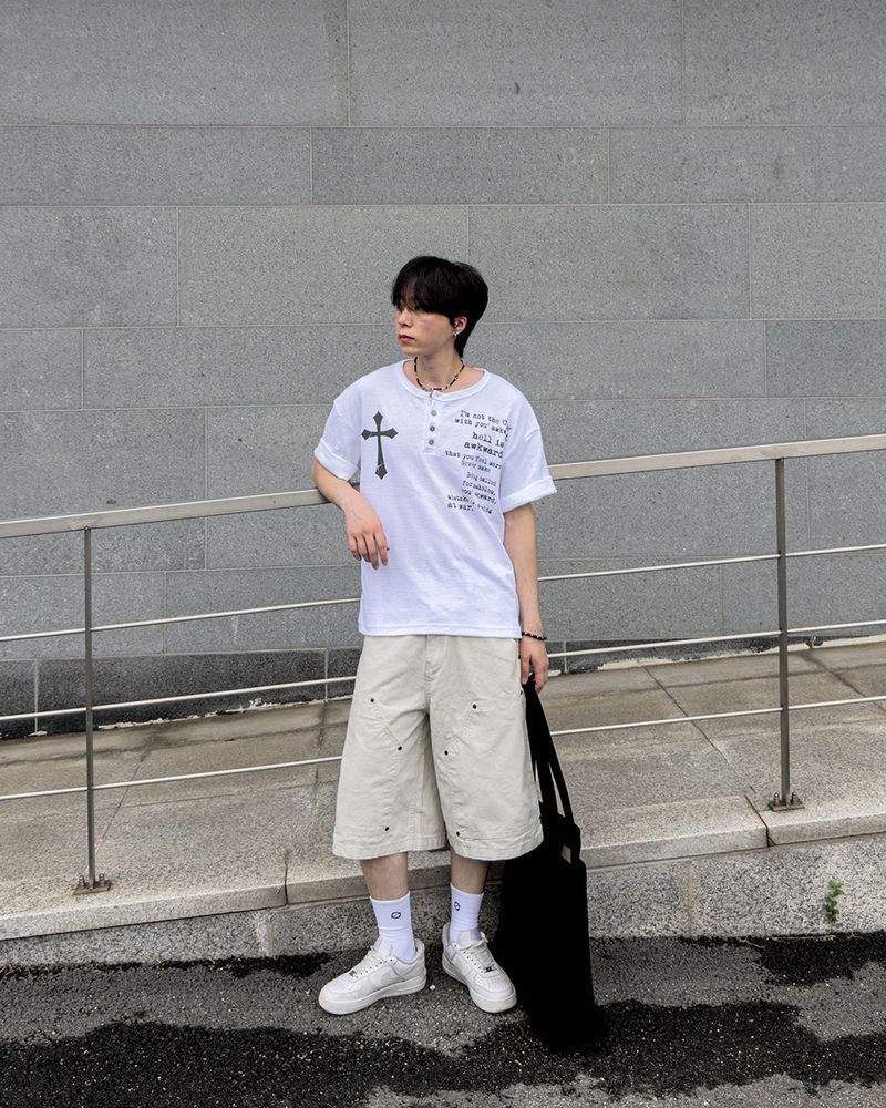 Carbon Double Knee Bermuda Pants