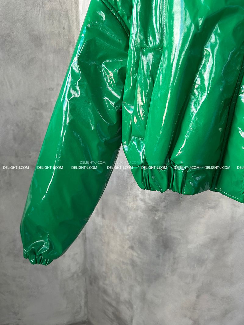 Enamel Glossy Cropped Padding