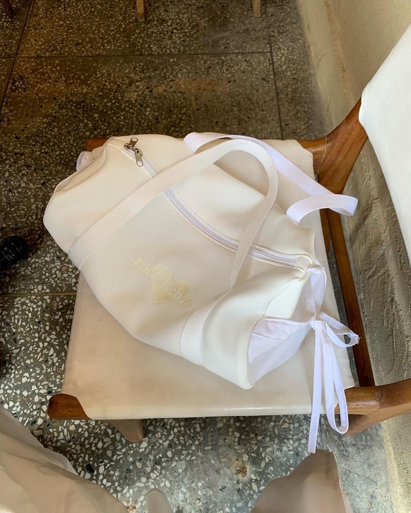 bitteschon ribbon ballet bag