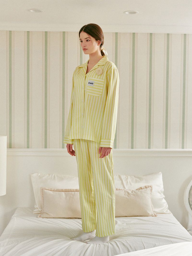 (Unisex) Lemon Champagne PJ Set