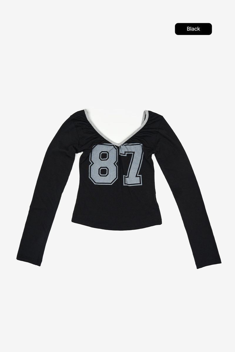 Calvia number crop tee