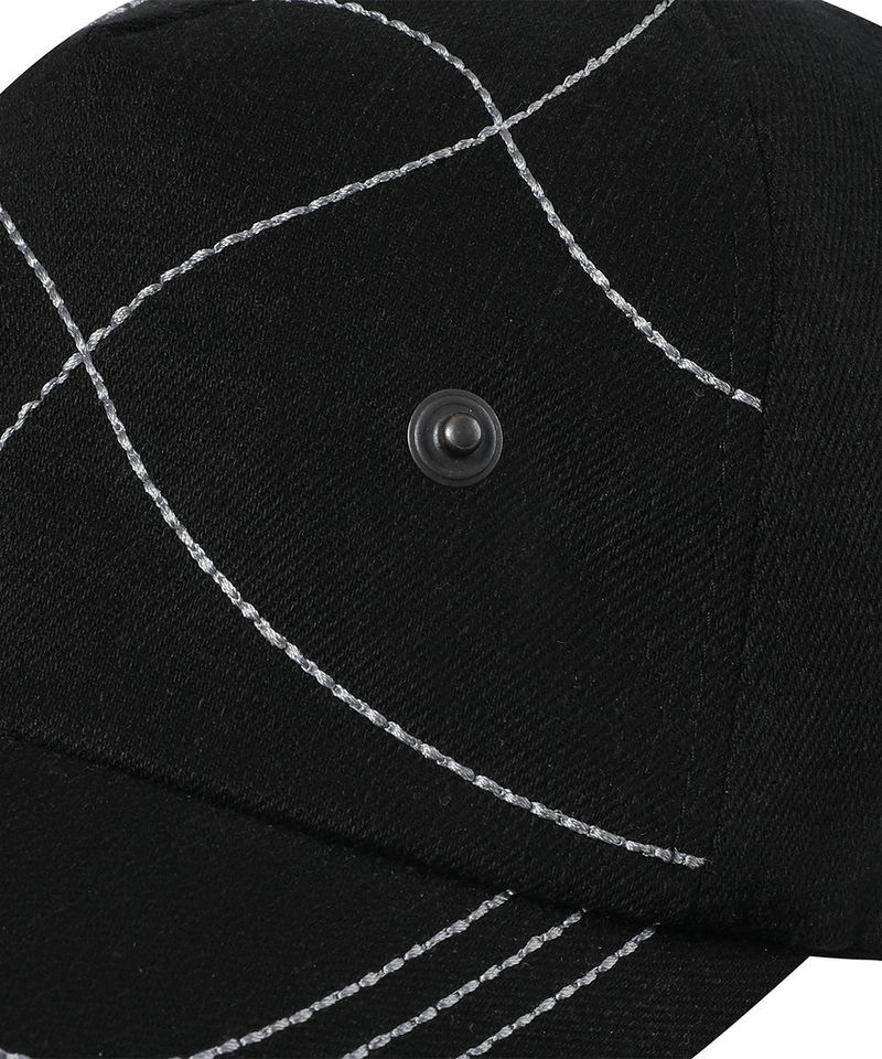 26SS★ Stitch line corsage ball cap