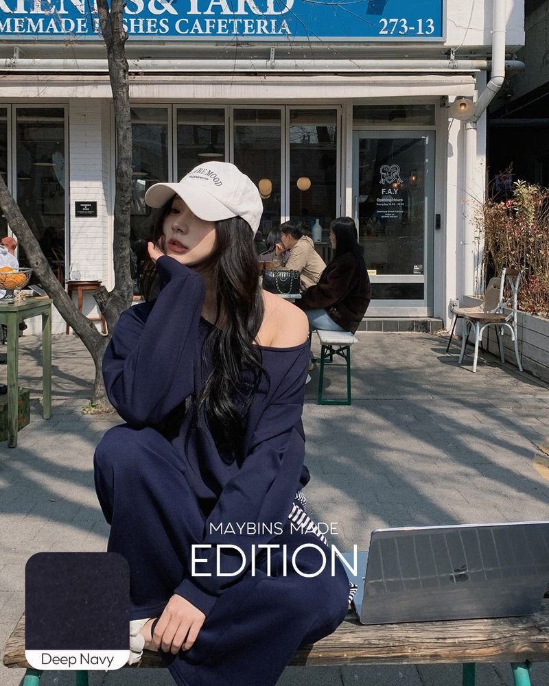 MAYBINS（メイビンス）の「[MADE] Sine off‑shoulder sweatshirt（Tops）」