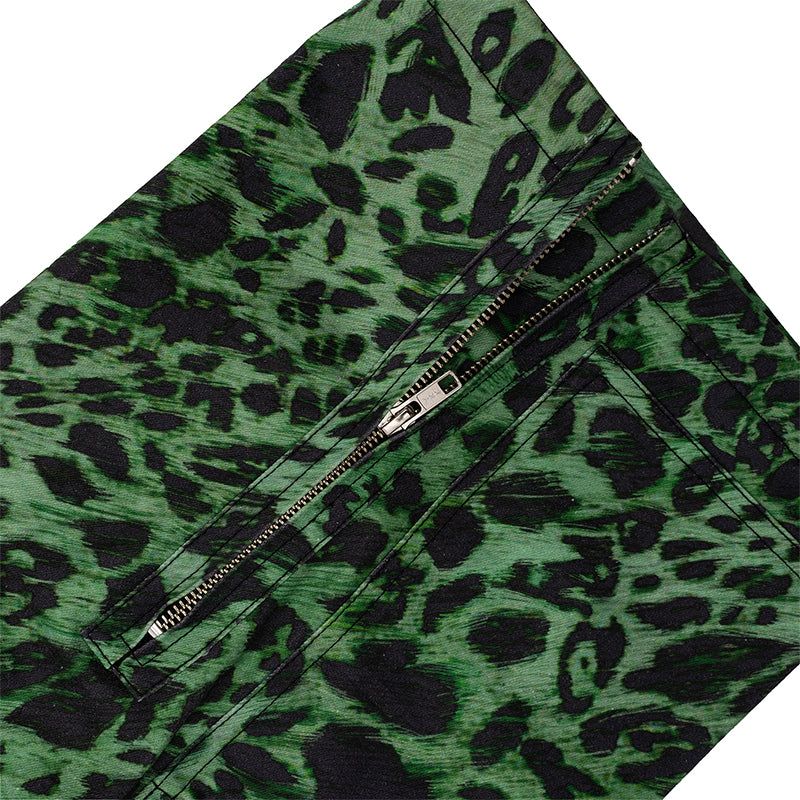 SP25 レオパードプリントカーゴパンツ (グリーン)